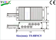 Protecteur de montée subite de Bnc de 8 ports, protecteur de montée subite de réseau de transmission de signal vidéo